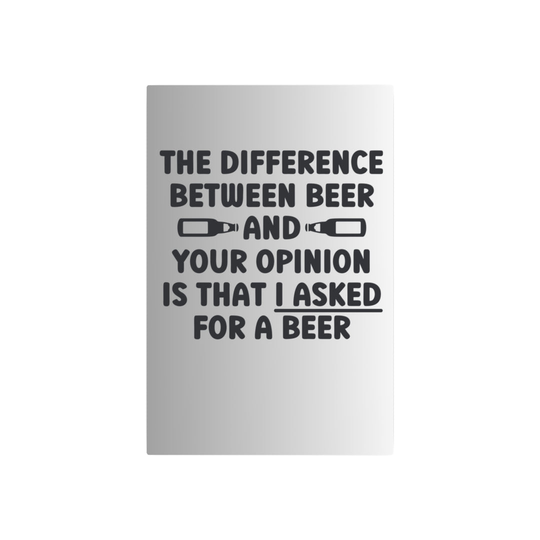 Custom Metal Wall Art - Humorous Beer Lover's Sign - Tailored Wall Expressions