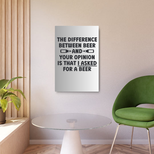 Custom Metal Wall Art - Humorous Beer Lover's Sign - Tailored Wall Expressions