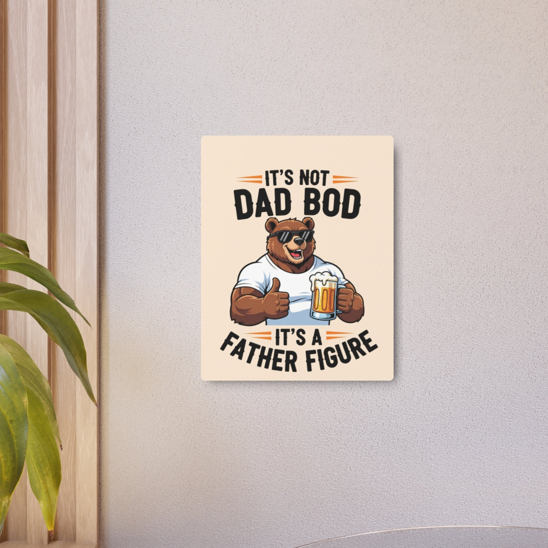 Custom Metal Sign for Dad – Funny Bear Artwork, mancave