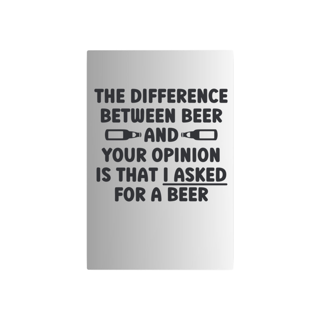 Custom Metal Wall Art - Humorous Beer Lover's Sign - Tailored Wall Expressions