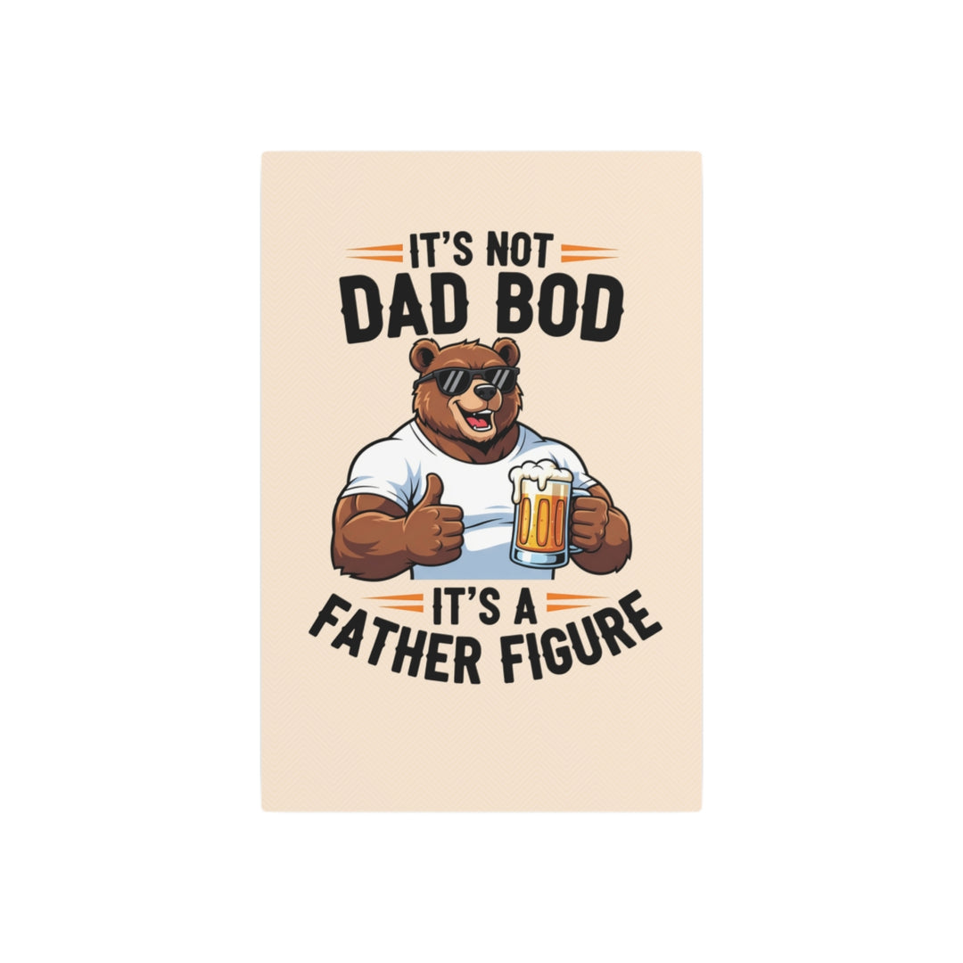 Custom Metal Sign for Dad – Funny Bear Artwork, mancave