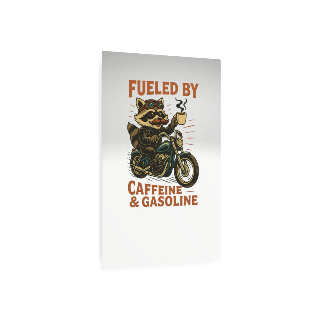 Funny Raccoon Motorcycle Metal Sign - Home Decor Gift