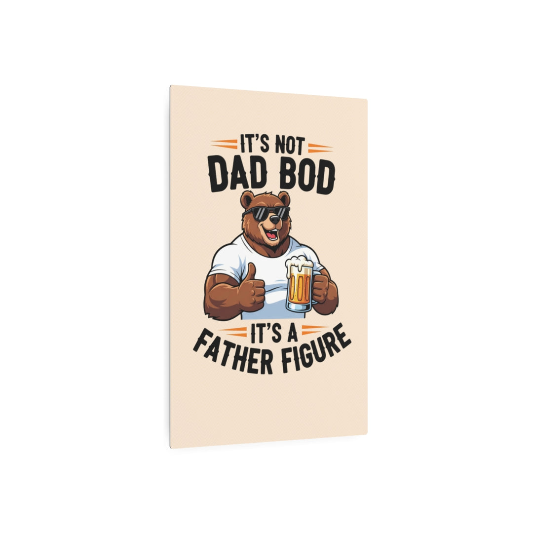 Custom Metal Sign for Dad – Funny Bear Artwork, mancave