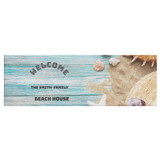 Panoramic Canvas Beach house sign - Tailored Wall ExpressionsWall Artapod - 3377488