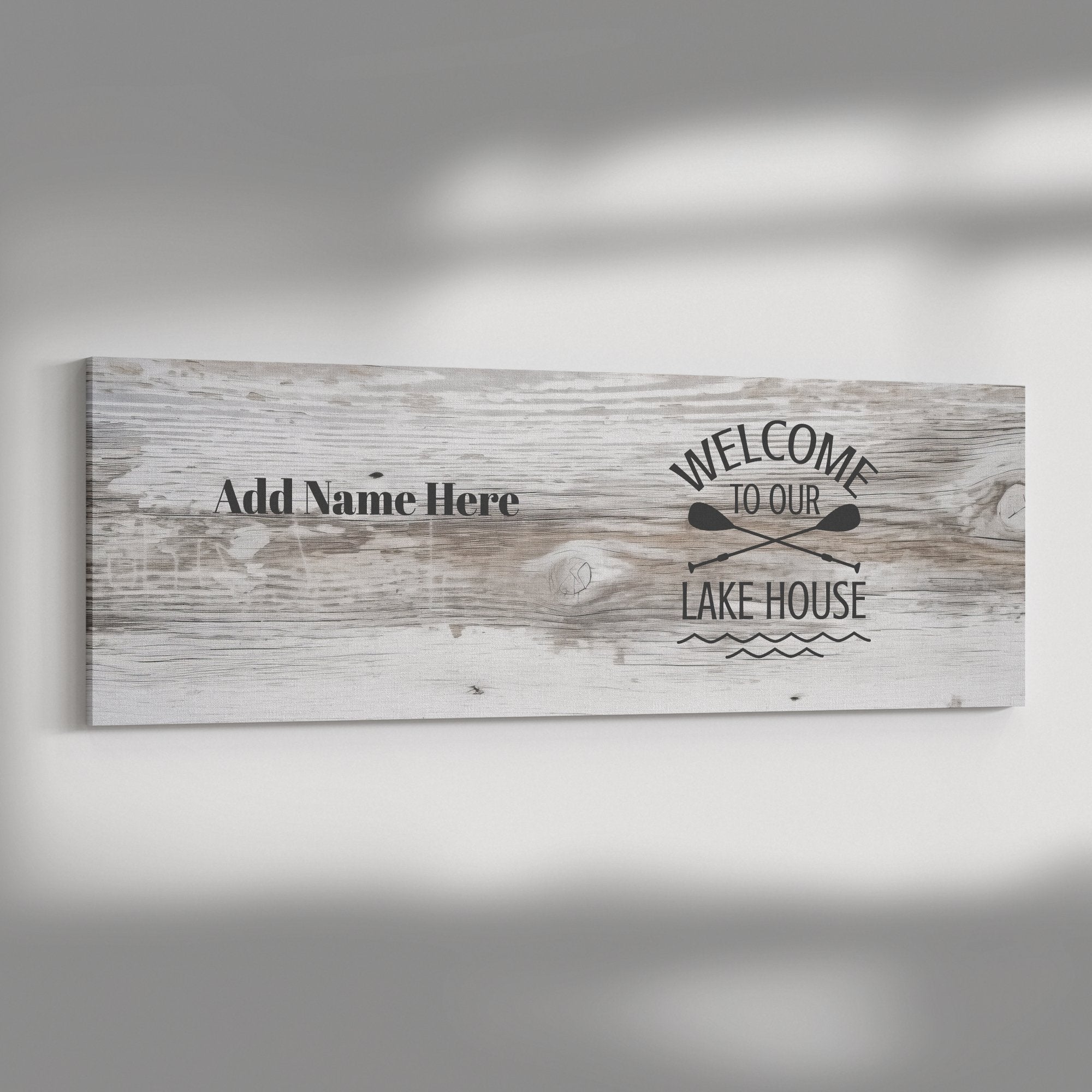 Panoramic Canvas Lakehouse sign Personalized - Tailored Wall Expressionsapod - 3380240