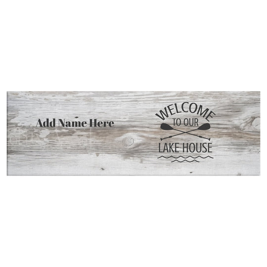 Panoramic Canvas Lakehouse sign Personalized - Tailored Wall Expressionsapod - 3380240