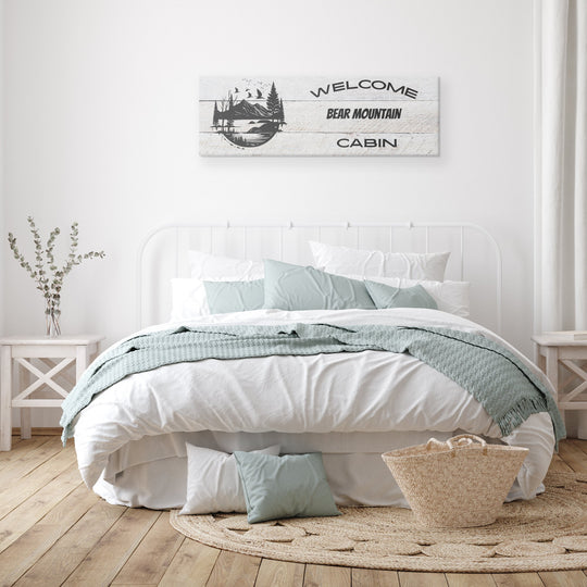 Panoramic Canvas personalized cabin sign - Tailored Wall ExpressionsCanvasapod - 3380834