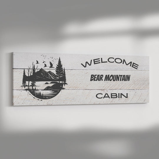 Panoramic Canvas personalized cabin sign - Tailored Wall ExpressionsCanvasapod - 3380834