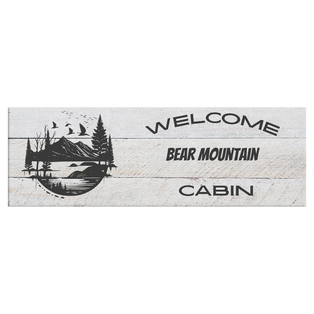 Panoramic Canvas personalized cabin sign - Tailored Wall ExpressionsCanvasapod - 3380834