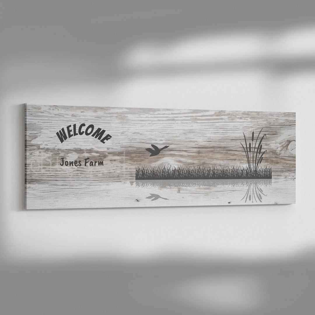 Panoramic Canvas personalized farm sign - Tailored Wall ExpressionsCanvasapod - 3380384