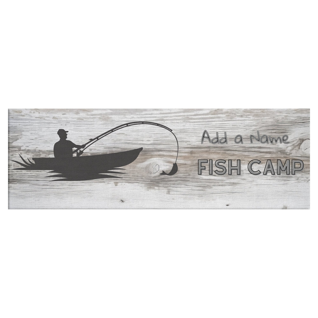 Panoramic Canvas personalized fish camp sign - Tailored Wall ExpressionsCanvasapod - 3380723