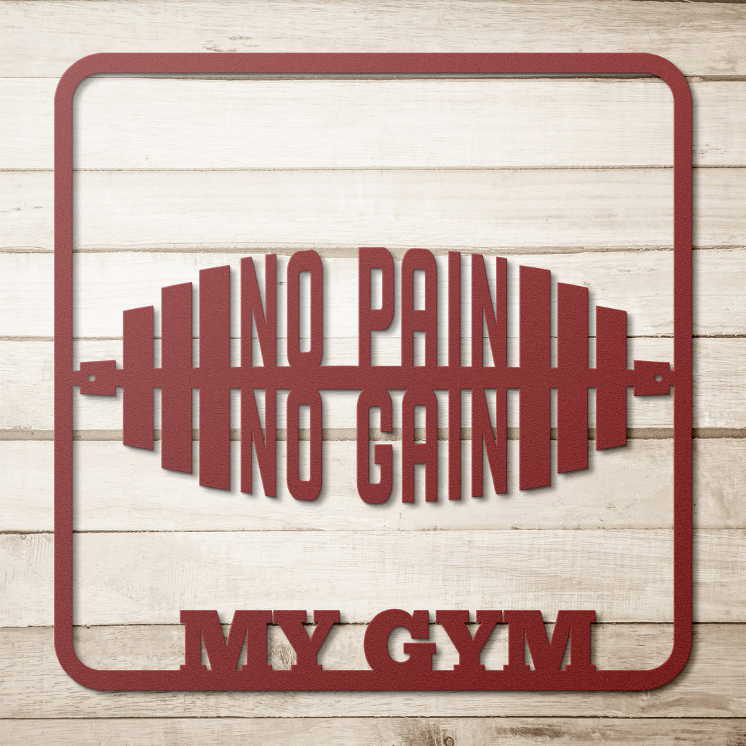 personalized gym sign - Tailored Wall ExpressionsWall ArtMTS14RED