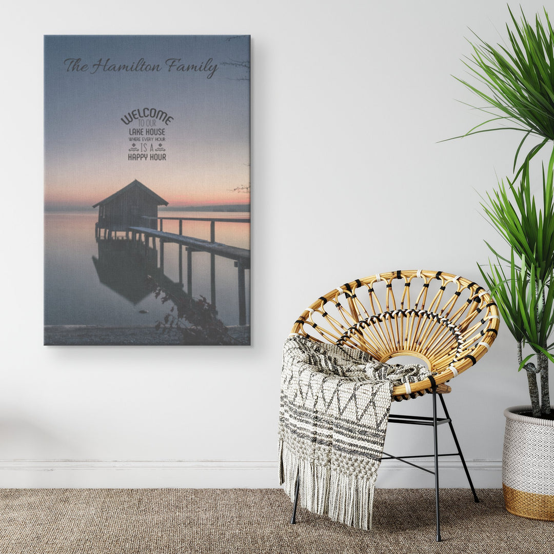 Personalized Lakehouse sign with custom text - Tailored Wall ExpressionsWall Artapod - 3761823