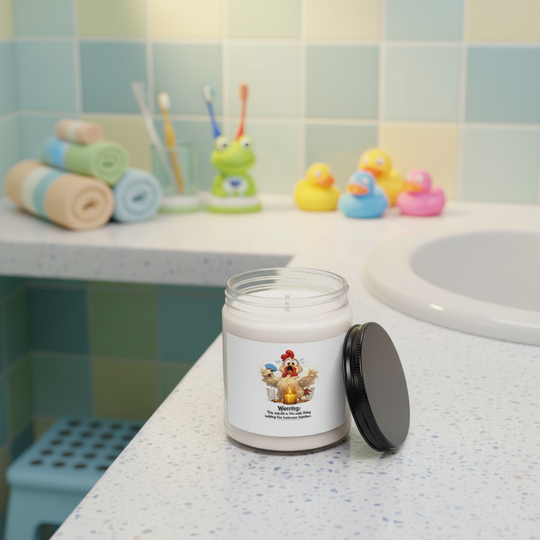 Funny Chicken Bathroom Candle – Humorous Soy Wax Gift