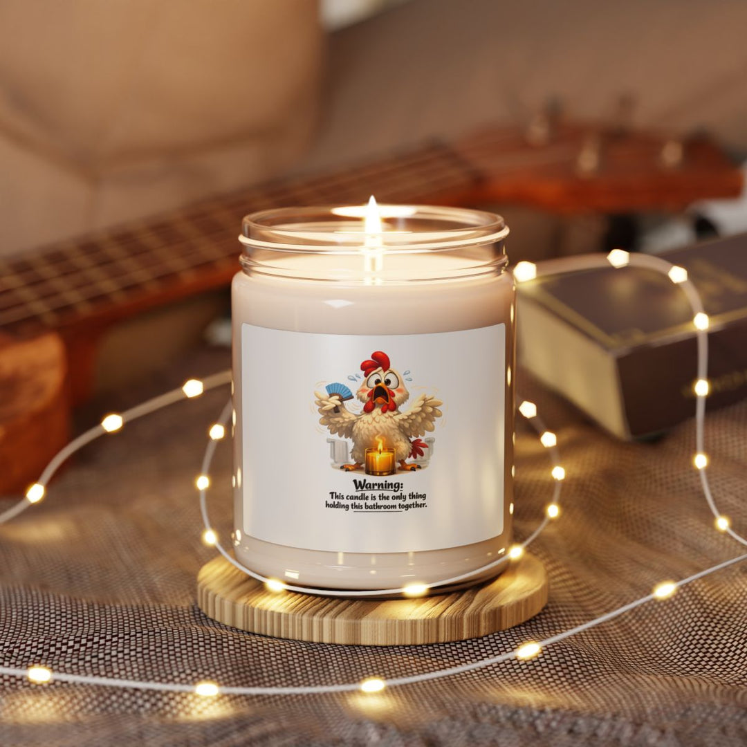 Funny Chicken Bathroom Candle – Humorous Soy Wax Gift
