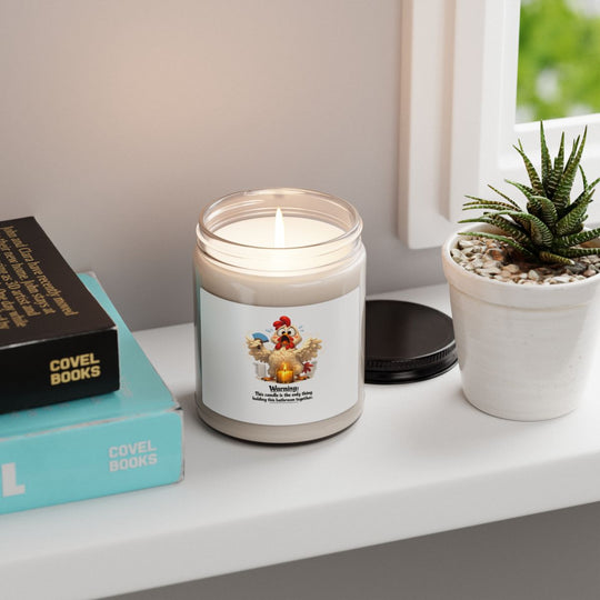 Funny Chicken Bathroom Candle – Humorous Soy Wax Gift