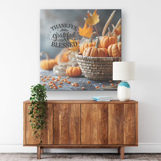 Thankful,blessd,grateful Canvas teelaunch