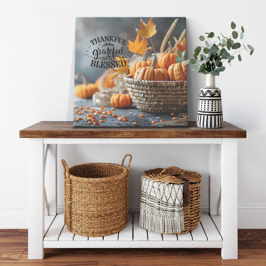 Thankful,blessd,grateful Canvas teelaunch