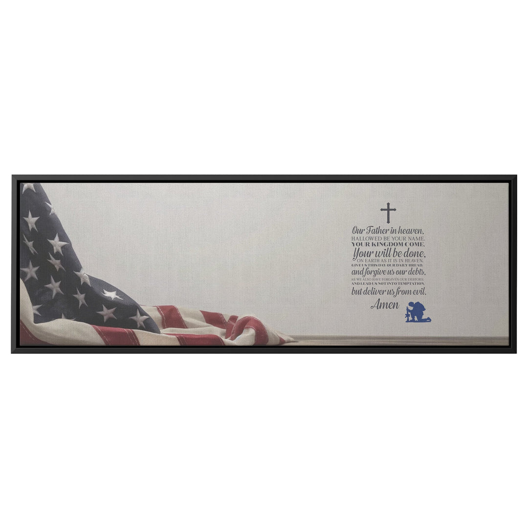 The Lords Prayer - Tailored Wall ExpressionsCanvas12x36framedblack