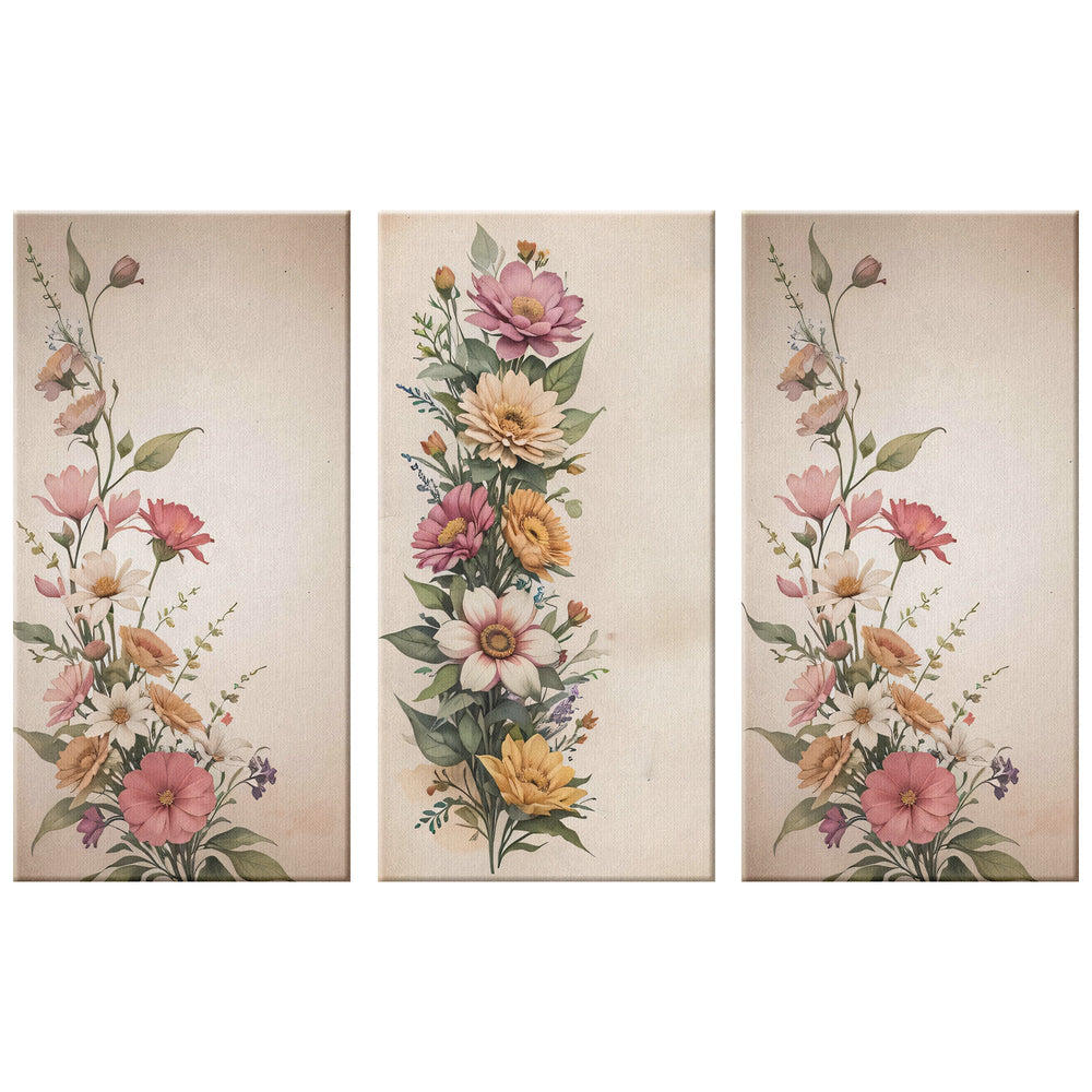 vintage flowers - Tailored Wall ExpressionsCanvas12x24x3