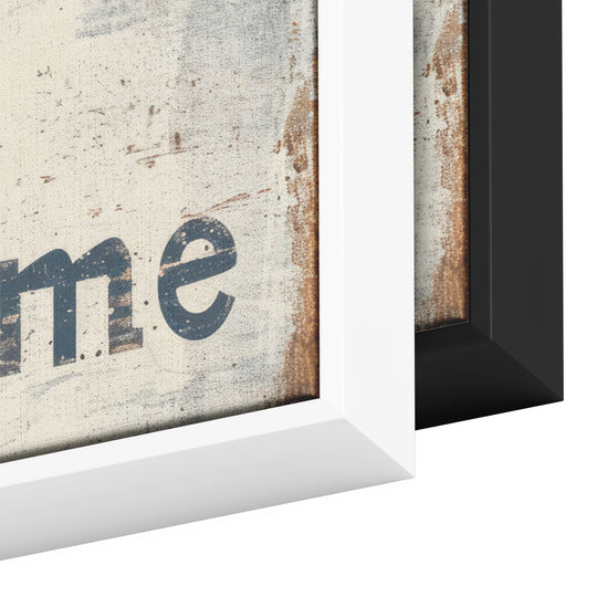 welcome sign/framed canvas - Tailored Wall ExpressionsCanvas12x36framedblack