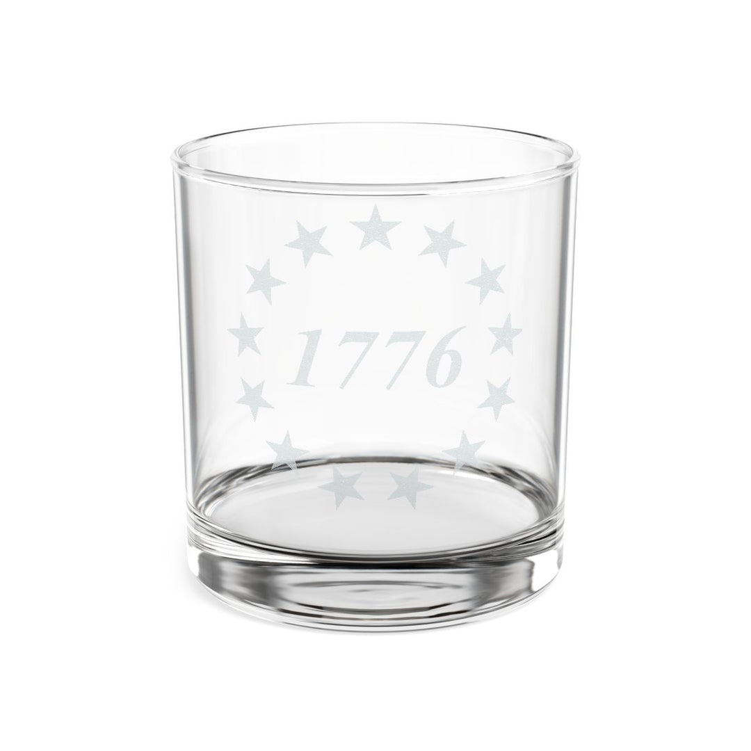 Engraved Patriotic Whiskey Glass 1776 - Historic Barware Gift