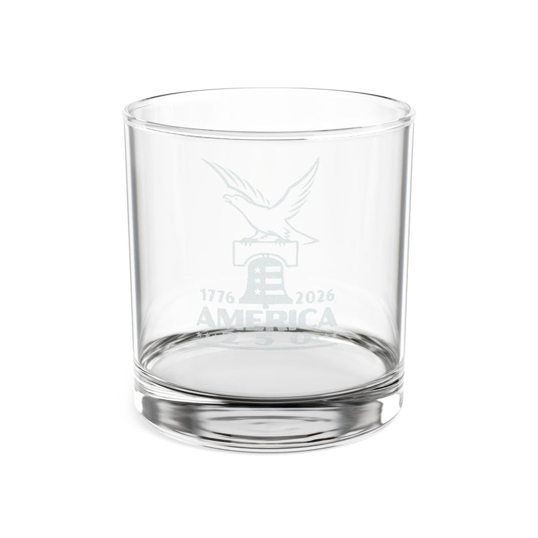 Engraved America 250 Whiskey Glass - Patriotic Gift