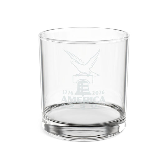 Engraved America 250 Whiskey Glass - Patriotic Gift