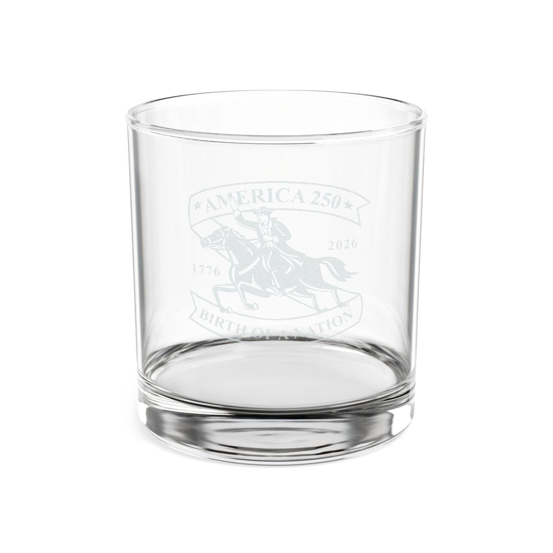 Engraved Whiskey Glass - America 250 Patriotic Gift
