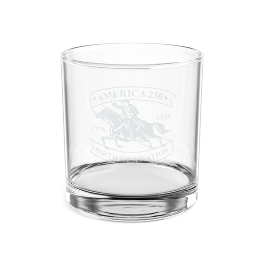 Engraved Whiskey Glass - America 250 Patriotic Gift